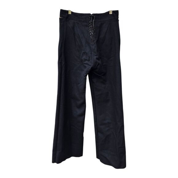 Vintage 1940s WW2 US Navy Crackerjack 13 Button Sailor Wool Flared Pants 28x28 - Picture 2 of 11
